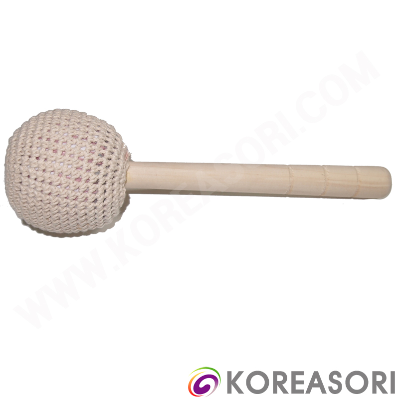 흰색 뜨개 큰둥근봉 벗꽃나무 농악징채 징채 PRS-DJS911A