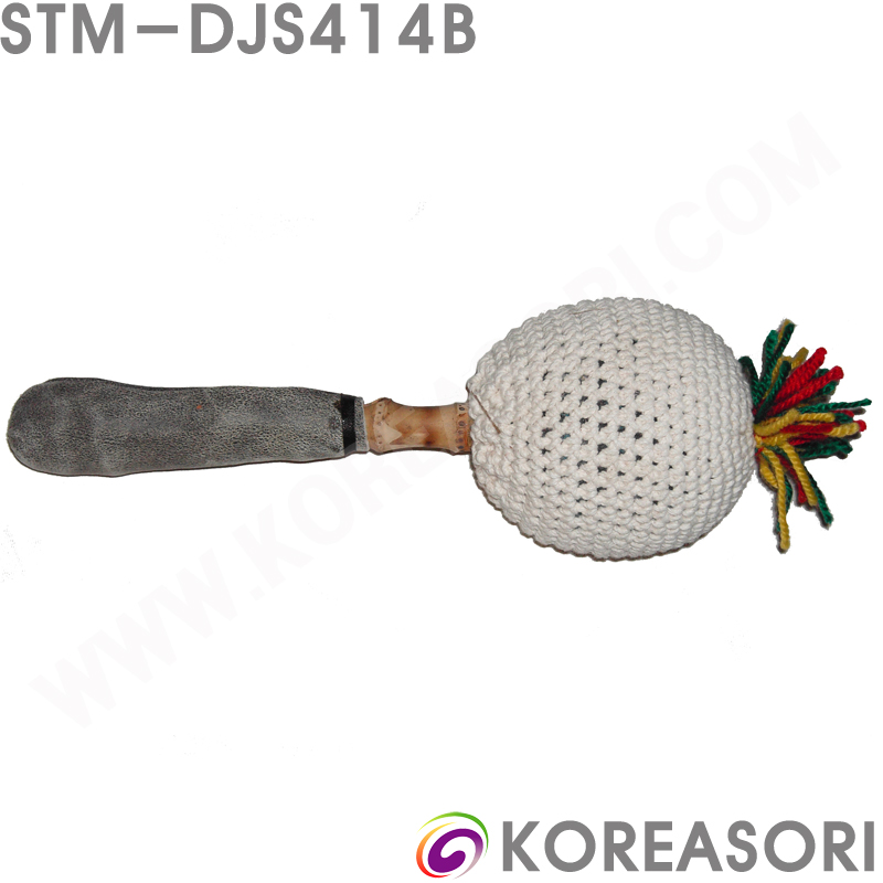 전공자용 색동수술 흰색 뜨개 큰둥근봉 황죽뿌리 농악징채 징채 STM-DJS414B