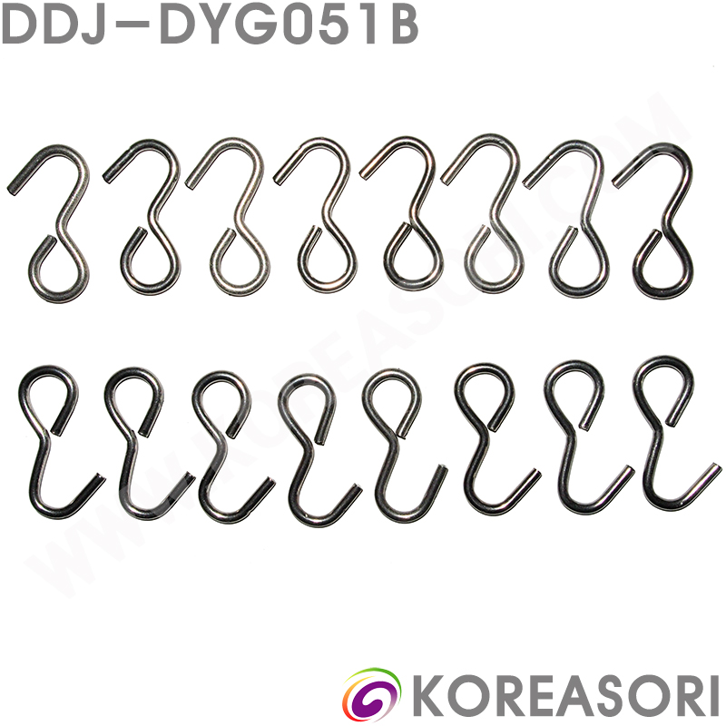 스테인리스 무광 장구고리세트(16개 1세트) DDJ-DYG051B 장구고리