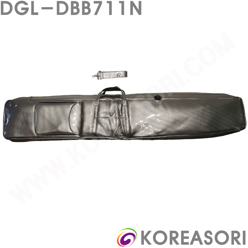 벌집무늬 애쉬그레이 스폰지쿠션 에나멜 라운드직사각 12현 산조가야금가방 가야금케이스 DGL-DBB711N