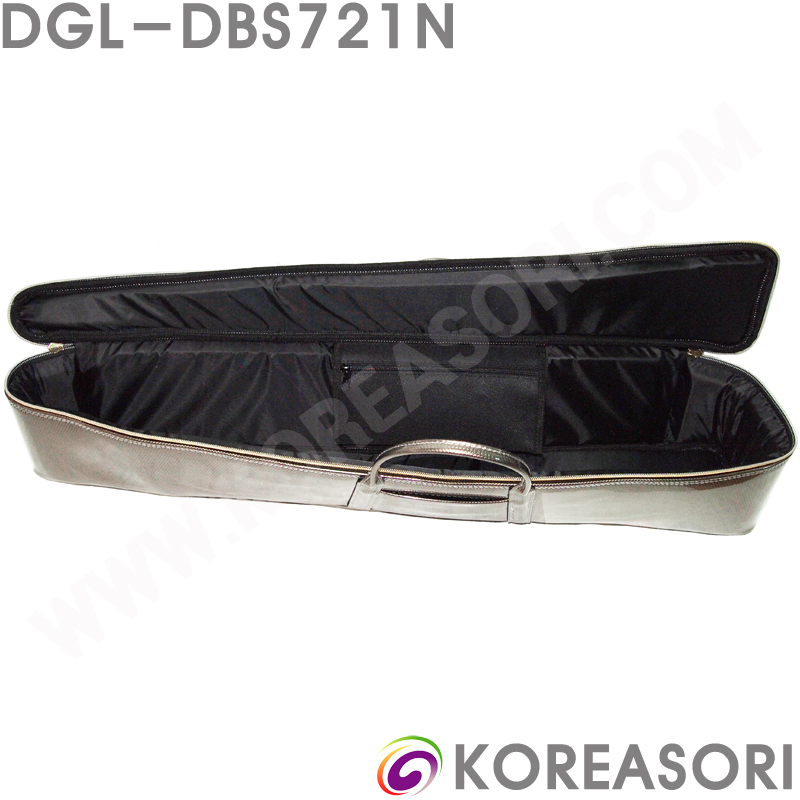 벌집무늬 애쉬그레이 스폰지쿠션 에나멜 라운드 긴삼각형 2현 싱글해금가방 해금케이스 DGL-DBS721Z
