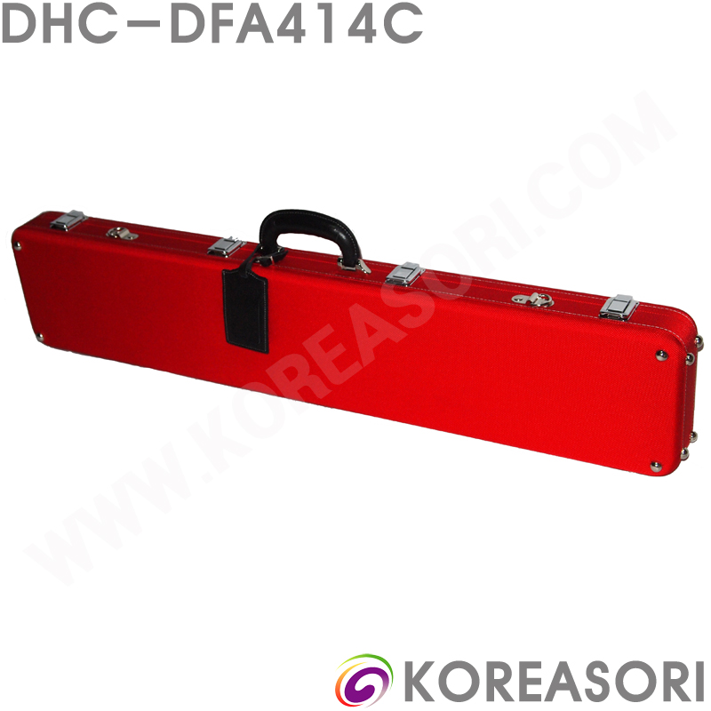 빨간색 옥스포트마틴 라운드직사각 오동나무합판 3단 대금케이스 / DHC-DFA414C / 대금가방 국악기가방