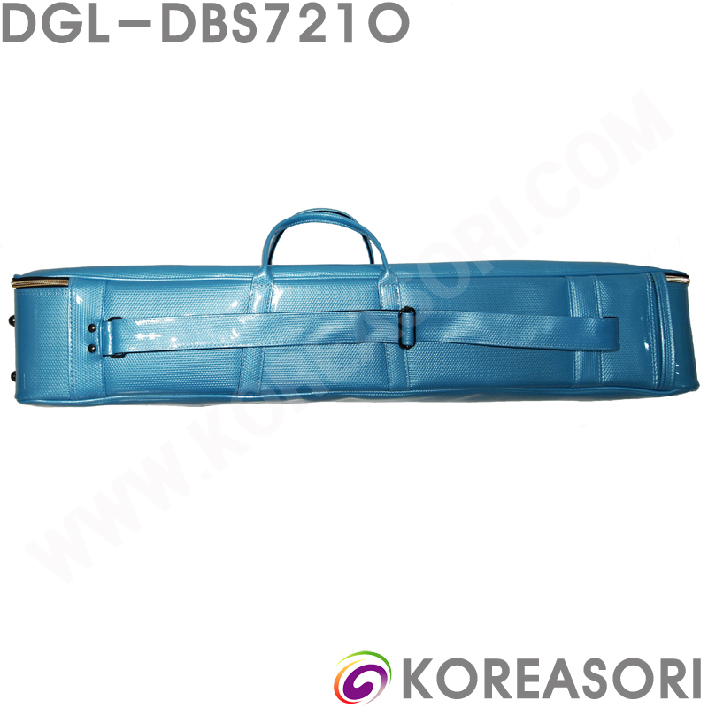 벌집무늬 스카이블루 스폰지쿠션 에나멜 라운드긴삼각 2현 싱글해금가방 해금케이스 DGL-DBS721O