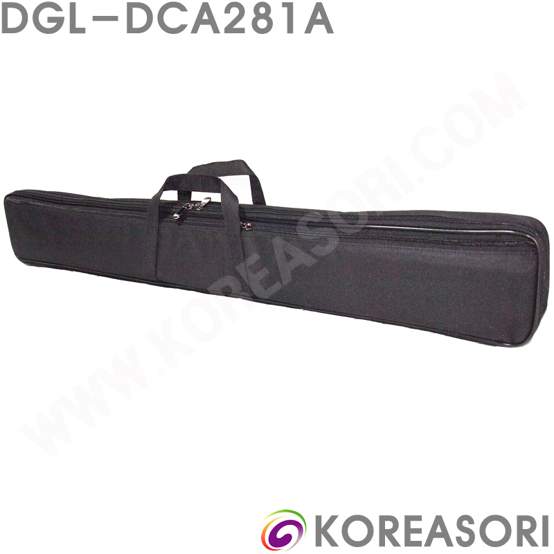 검정색 스폰지쿠션 합성섬유 라운드직사각 2단 정악대금가방 대금케이스 DGL-DCA281A